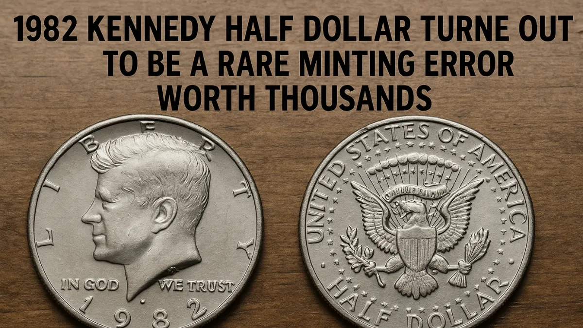 1982 Kennedy Half Dollar Turned Out To Be A Rare Minting Error Worth Thousands