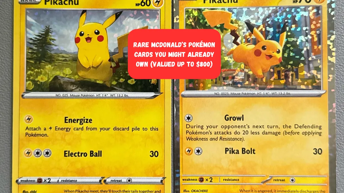Rare McDonald’s Pokémon cards from Happy Meals now selling for up to $1,500