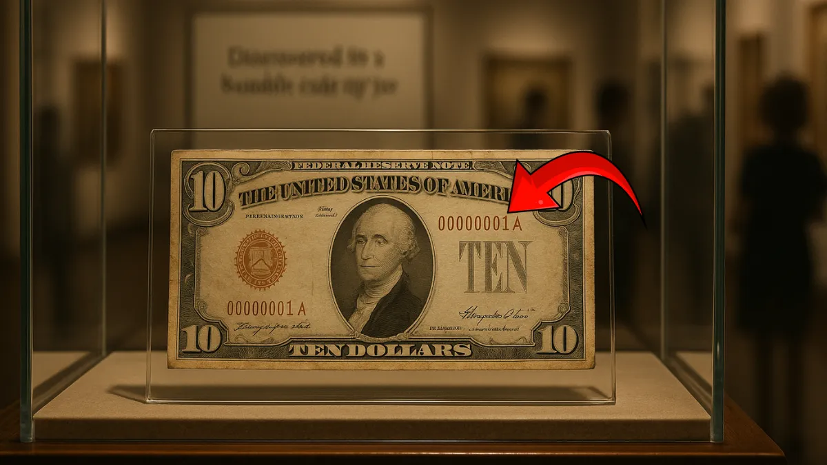 Rare Serial $10 Bill Found in a Tip Jar Now a Museum Piece